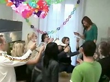 Young girl celebrating with sex