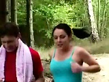 Anal fuck in the forest